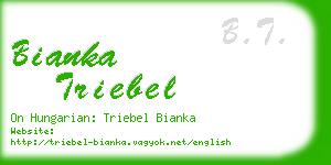 bianka triebel business card